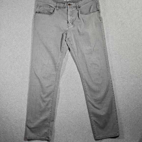 Travis Mathew Jeans Straight Stretch Performance 36x32 Washed Gray - Picture 4 of 12
